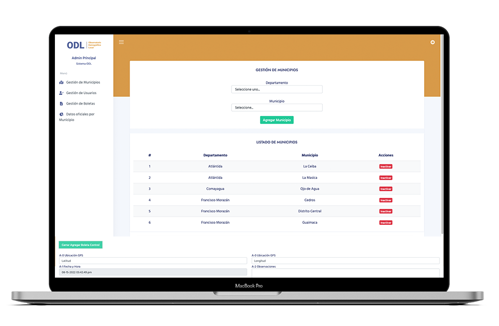 Sistema central en un ordenador